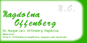 magdolna offenberg business card